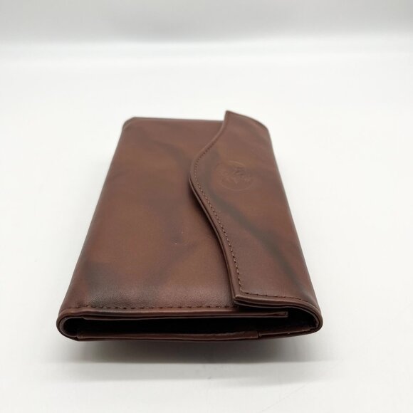 Julia Buxton Brown Leather Heiress Checkbook Wallet - Picture 3 of 10